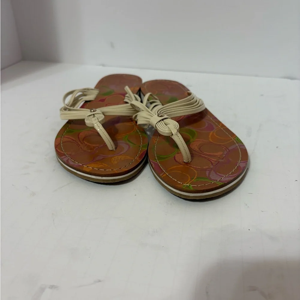 Coach brand flip-flop sandals